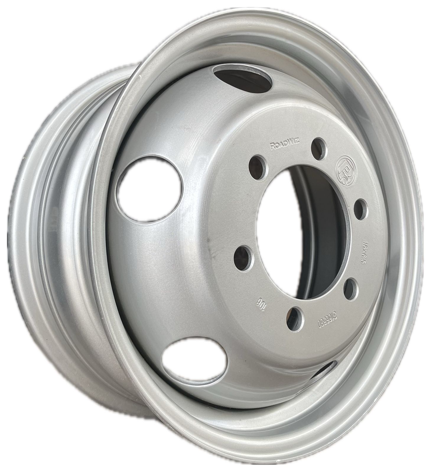 RoadW (3166580-WIZ) 6.5*16 6/170 ET106 D130 Серебро 1250кг перед усил.широкий (газель)
