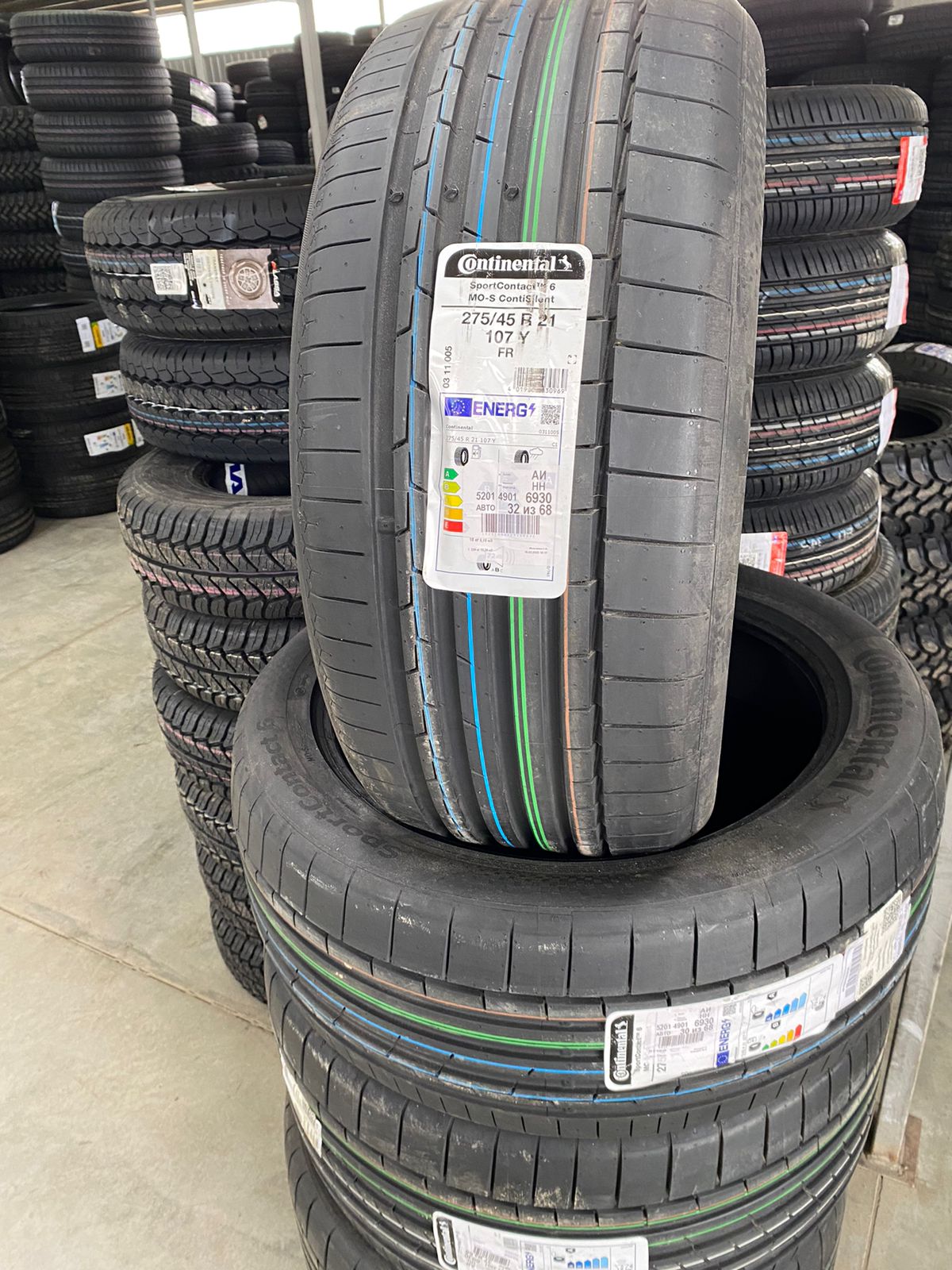 Continental 275/45/21 107Y SportContact 6 ContiSilent (MO)