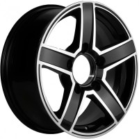 Khomen Wheels KHW1614 6.5*16 5/139.7 ET35 D98.5 Black-FP  (Lada Niva 4x4 Bronto)  фото